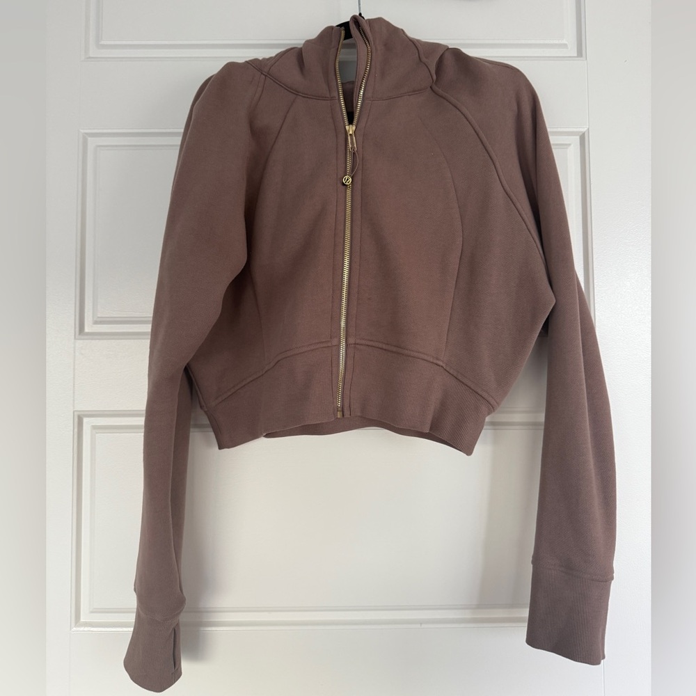 Lululemon Scuba Full-Zio Cropped Hoodie